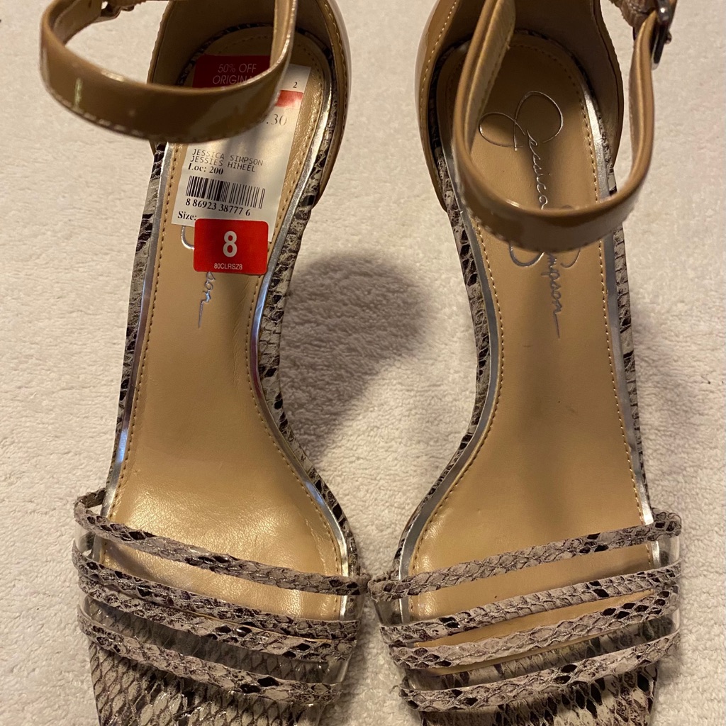 Brand New Super Glamorous Heels By Jessica Simpson Floor Model  Box 57
